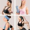 Faixa de cabeça esportiva de seda pura europeia e americana, elástica, fria, para ioga, corrida, fitness, antitranspirante, em estoque