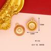 Acessórios de liga DIY de Ano Novo dourados asiáticos pulseira vermelha da sorte pulseira de etiqueta pingente ornamentos com palavras de bênção
