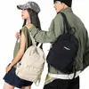 Mochila Casual Ligera Bolsa de Viaje Portátil para Exteriores Bolsa para Deportes Senderismo Montañismo Color Sólido Simple Casual Mochila Escolar