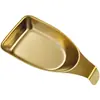 Cuchara para condimentos de acero inoxidable 304 estilo coreano, plato para salsas doradas, plato para condimentos de olla caliente, plato para salsas, vajilla para barbacoa