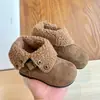 Botas de Algodón Nuevas para Niñas Otoño/Invierno 2025 para Niños Mayores, Suela Suave, Antideslizantes, Cómodas Botas Birkenstock, Botines Versátiles con Dobladillo