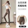 Pantalones de Tiburón Populares de Douyin Verano Ropa Exterior para Mujer Delgados Cintura Alta Adelgazantes Deportivos Fitness Yoga Pantalones con Bolsillo Lateral
