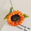 Ganando de un solo golpe Girasol Ramo Artificial Girasol Hogar Decoración Suave Flor Falsa Accesorios para Fotos Fabricante Mayorista