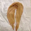 Bufanda de seda versátil de color liso arrugado para primavera y verano, para mujer, diadema elegante, pañuelo de cuello elegante, accesorio para bolso, protector de cuello, pañuelo pequeño plisado