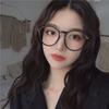 Nuevas gafas redondas con montura anti-luz azul, versión coreana en vivo, espejo plano retro para estudiantes, para hombres y mujeres, con miopía, espejo terminado, generación de cabello.