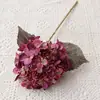 Hortensia de un solo tallo en colores otoñales retro con fruto, flor artificial HD, adecuada para decoración del hogar, bodas y estudios.