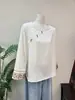 Blusa de Punto Jacquard Estilo Chino Nuevo Zhi Li 2026 Verano Nueva Cómoda Suave Versátil Top para Mujer