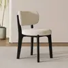Silla Nórdica Moderna Minimalista para el Hogar de Madera Maciza Silla con Respaldo de Diseño Italiano de Lujo Ligero Silla de Comedor para Apartamento Pequeño