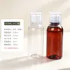 Vaso medidor transparente de boca estrecha pet50-500ml con escala, botella dispensadora de plástico para líquidos alcohólicos y jarabes con tapa a prueba de manipulaciones