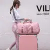 Bolsa de yoga estilo LULU com separação para itens secos e molhados, bolsa feminina para natação e fitness, bolsa de armazenamento para bagagem, bolsa de viagem de grande capacidade