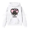 Sudadera con Capucha de Color Sólido Estampada con Letras Primavera y Otoño Ropa de Forro Polar para Niños con Bolsillo Top con Logo Fijo