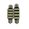 Luz LED de coche decodificadora de doble punta Canbus 31-41MM 2835 8 12SMD luz de techo luz de matrícula