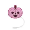 Nueva tapa de pajita de Halloween tapón antipolvo de silicona fiesta creatividad personalidad pajita clip de hebilla decorativa productos transfronterizos