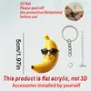 Óculos de Sol Criativos de Acrílico Transfronteiriços Decoração Suspensa de Banana Acessórios para Carro Decoração de Interior Pingente de Carro