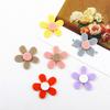 Pendientes de horquilla con flores acrílicas de estilo coreano para hacer uno mismo, accesorios para el cabello