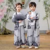 Traje de Han para Niños Estilo Nuevo Primavera y Otoño Estilo Chino Hermano y Hermana Traje Tang Uniforme de Clase de Actuación para Niños y Niñas