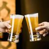Taza de Cerveza de Cristal Turquesa Creativa de Alto Valor, Gran Capacidad, para Uso Doméstico, de Alta Calidad, para Cerveza de Trigo Elaborada, Cerveza de Barril, Traje
