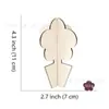 Adornos de Madera de Tulipán de Primavera Sin Terminar Hechos a Mano DIY Pintura Infantil Productos de Madera Florales Pintables