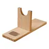 Soporte de Pegamento Termofusible Base de Madera Soporte de Madera Estante de Madera Base Fija para Cabezal de Pistola de Pegamento Accesorios de Base Materiales Soporte para Herramientas