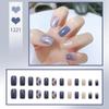 Little Red Book Explosions Advanced Nail Art Simple Retro Style White Wear Armor Coleção de unhas postiças removíveis