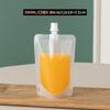 Suco Leite Reembalado Bico Bolsa Stand-Up Bolsa de Grande Capacidade Bolsa Portátil Fosca Matte Transparente Bolsa de Embalagem de Alimentos