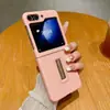 Funda para Teléfono Móvil con Soporte de Lichi para OPPO Find N3 FLIP para VIVO X FLIP Cuero de Alta Calidad