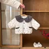 Ropa para Bebé, Ropa de Algodón, Traje de Invierno para Niña Bebé, Engrosado y Elegante, Abrigo de Algodón de Invierno para Niño Pequeño de un Año, Conjunto de Dos Piezas a la Moda