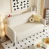 Sofá pequeño para apartamento, sala de estar, recepción, casa de alquiler sencilla, apartamento, dormitorio, sofá de tela sencillo para dos o tres personas.