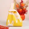 Bolsa Tejida Festival de Mediados de Otoño Bolsa de Regalo para Pastel de Luna Bolsa de Regalo Festivo Bolsa de Regalo para Empresa Se Puede Imprimir Logo Venta Directa de Fábrica