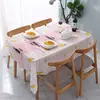 Mantel minimalista nórdico de PEVA, impermeable y a prueba de aceite, tapete lavable sin necesidad de limpieza para mesa de comedor, mantel rectangular para mesa de café del hogar al por mayor
