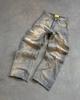 Calças Jeans Soltas Bordadas com Estampa de Morcego Vintage Harajuku Estilo Americano Masculinas Street Y2K Calças Jeans Preguiçosas