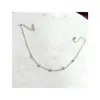 Amazon Transfronterizo Nuevo Diseño Miniatura Flor Plateada Cristal Collar Cadena de Clavícula Moda Joyería Regalo para Niñas