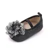 Zapatos Nuevos de Princesa para Bebé Niña 0-1 Año Suela Suave Zapatos para Niños Pequeños Zapatos de Princesa con Flor Brillante Zapatos de Vestir BHX3104