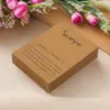 Amazon 7*9cm Papel Kraft 12 Signos Cartão para Colar Embalagem de Joias Cartão para Joias Venda por Atacado Papel Cartão Rígido
