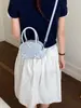 Bolso de Mano Mini Lipstick Nuevo y Elegante para Mujer, Bolso de Concha con Lazo Lindo, Bolso Cruzado