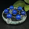 Placa de matriz de siete estrellas de bola de cristal de piedra natural transfronteriza adornos de feng shui logo de mineral de piedra original pulido adornos para el hogar sala de estar porche