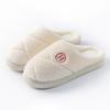 Pantuflas de Algodón para Mujer para Otoño e Invierno para Interior Hogar Dormitorio Suela Gruesa Felpa Cálidas Pareja Pantuflas de Maternidad para Hombre