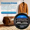 Crema de Cuero para Coche Kineshinex, Limpiador y Agente de Cuidado para Cuero de Interior de Coche, Limpieza Multiusos