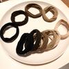 5 piezas de goma para mujer, cuerda elástica para la cabeza, duradera, popular en Internet, simple y elegante, anillo para el cabello sin costuras