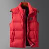 Chaleco de plumón moderno, simple y versátil para hombre, Nuevo chaleco cálido para exteriores de otoño e invierno 90 Plumón de pato blanco Chaleco exterior