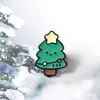 [Liquidação] Broches de Liga de Desenho Animado de Natal Atacado Papai Noel Árvore de Natal Boneco de Neve Emblemas de Metal