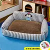 Nueva cama para gatos para todas las estaciones, alfombrilla para dormir para mascotas, cálida en invierno, lindo sofá de dibujos animados para gato, venta al por mayor transfronteriza