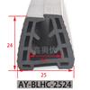 Suministro reposabrazos de acero inoxidable moldura de vidrio perfil de aluminio tira de fijación de borde de vidrio en forma de U canaleta de vidrio tira de sellado