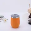 Copo térmico de aço inoxidável 304 estilo ins cor sólida, 12oz, copo de vinho, copo térmico, copo portátil para exterior, portátil, portátil
