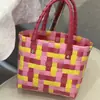 Cesta de Presente para Celebridade da Internet Presente de Acompanhamento Cesta de Presente para Lua Cheia Bolsa de Praia Cor Tecido Multicolorido Fita de Embalagem Bolsa Cesta Tecida