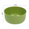 Tazón Redondo de Paja de Trigo para el Hogar Simple Multiusos Tazón de Arroz Gran Capacidad Tazón para Sopa Anticaídas Infantil Ecológico de Plástico