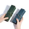 Ventas Directas de Fábrica Amazon Nuevo Estuche para Lápices Pincel Literario Pincel de Boceto para Exteriores Cortina de Bolígrafo de Almacenamiento de Mano Cuero Genuino
