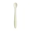 Bangpu Utensilios de Entrenamiento de Seguridad para Bebés Cuchara Suave Aptos para Lavavajillas Cuchara de Silicona Flexible para Bebé Suministros para Mamá y Bebé Vajilla para Alimentación