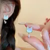 Varias Formas de Usar Aretes Naturales de Ojo de Gato, Aretes de Cuarzo Rosa, Diseño de Nicho de Cabeza de Gato, Aretes Exquisitos, Lindos y Compactos