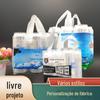 Bolsa Tote Personalizada para 6 Latas de Cerveja Sacola de Embalagem de Cerveja Transparente Pe Espessada Bolsa de Embalagem para Bebidas Enlatadas Bolsa de Cerveja